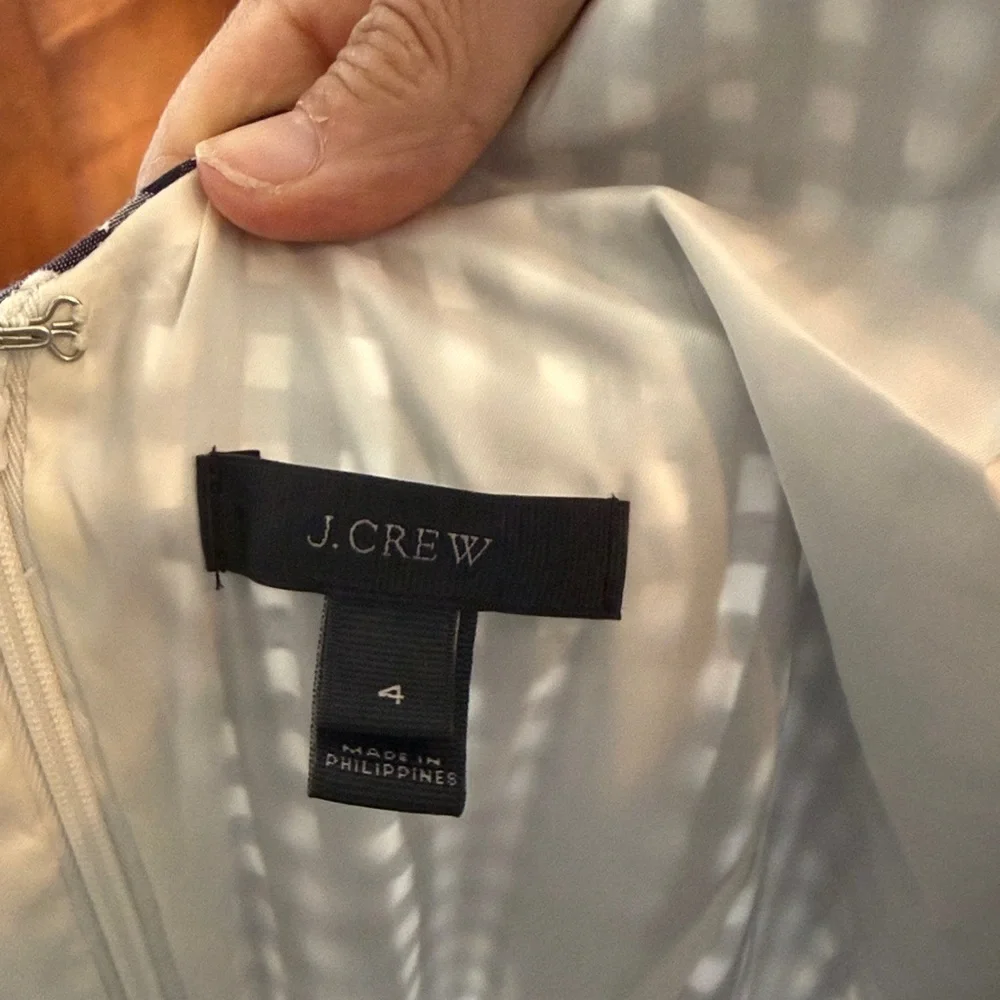 J. Crew Gingham Ruffled Midi- worn a few times. Great shape‎ . 108 retail